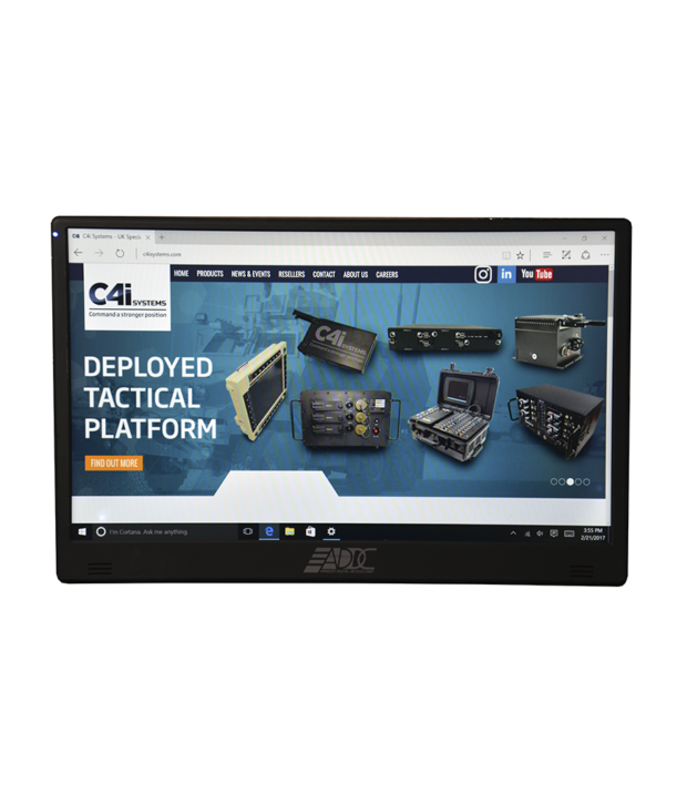 Cruiser One commercial-grade LCD monitor features an integrated BioDigitalPC® docking station